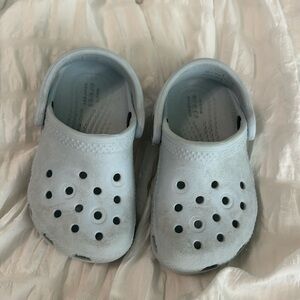 Light blue toddler crocs